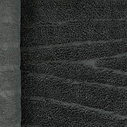 Round rug - Farley Natural Cotton Shaggy (black)