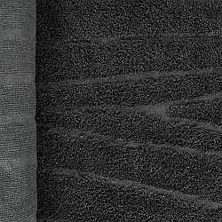 Round rug - Farley Natural Cotton Shaggy (black)