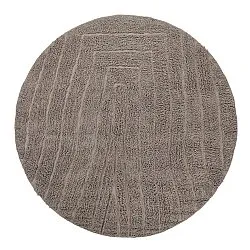 Round rug - Farley Natural Cotton Shaggy (taupe)