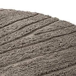 Round rug - Farley Natural Cotton Shaggy (taupe)