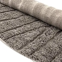 Round rug - Farley Natural Cotton Shaggy (taupe)