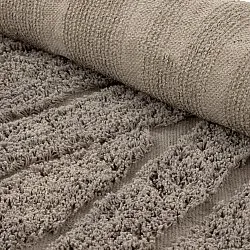 Round rug - Farley Natural Cotton Shaggy (taupe)