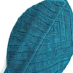 Round rug - Farley Natural Cotton Shaggy (turquoise)