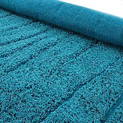 Round rug - Farley Natural Cotton Shaggy (turquoise)