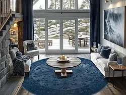 Round rug - Gombalia (blue)