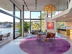 Round rug - Guillos (purple)