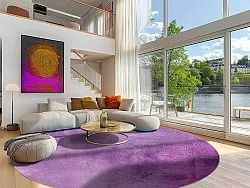 Round rug - Guillos (purple)