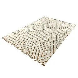 Shaggy rugs - Holwell Natural Cotton Shaggy (off white/brown)
