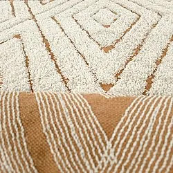 Shaggy rugs - Holwell Natural Cotton Shaggy (off white/brown)