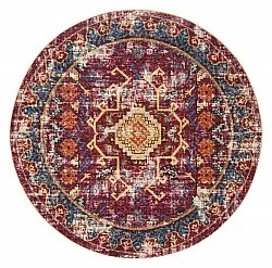 Round rug - Idri (burgundy/multi)