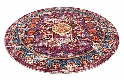 Round rug - Idri (burgundy/multi)
