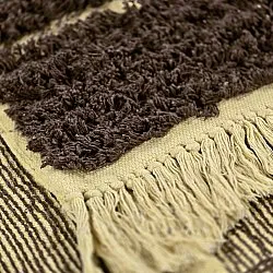 Shaggy rugs - Ikara Natural Cotton Shaggy (brown)