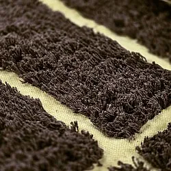 Shaggy rugs - Ikara Natural Cotton Shaggy (brown)