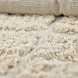 Shaggy rugs - Ikara Natural Cotton Shaggy (cream)