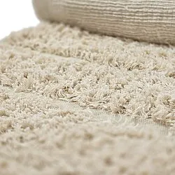Shaggy rugs - Ikara Natural Cotton Shaggy (cream)