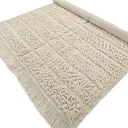 Shaggy rugs - Ikara Natural Cotton Shaggy (cream)