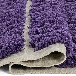 Shaggy rugs - Ikara Natural Cotton Shaggy (purple)