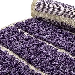 Shaggy rugs - Ikara Natural Cotton Shaggy (purple)