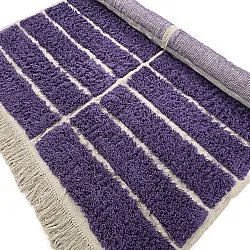 Shaggy rugs - Ikara Natural Cotton Shaggy (purple)