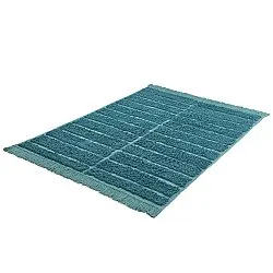 Shaggy rugs - Ikara Natural Cotton Shaggy (turquoise)
