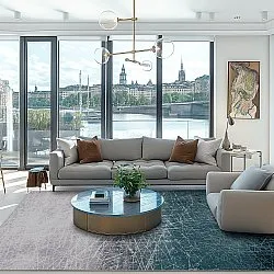 Wilton rug - Jervis (turquoise)