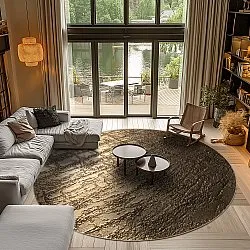 Round rug - Junes (gold)