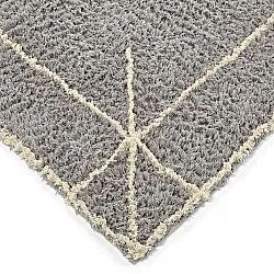Shaggy rugs - Kairi Natural Cotton Shaggy (grey/beige)