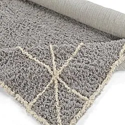 Shaggy rugs - Kairi Natural Cotton Shaggy (grey/beige)