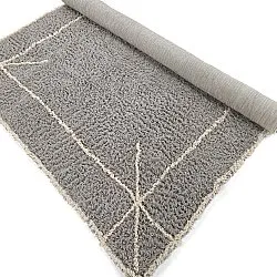 Shaggy rugs - Kairi Natural Cotton Shaggy (grey/beige)