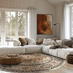 Round rug - Siliana (beige)