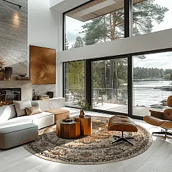 Round rug - Siliana (beige)