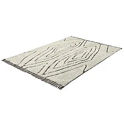 Shaggy rugs - Kindon Natural Cotton Shaggy (off white/brown)