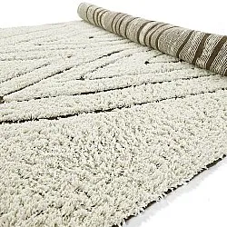 Shaggy rugs - Kindon Natural Cotton Shaggy (off white/brown)