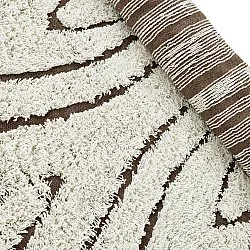 Shaggy rugs - Kindon Natural Cotton Shaggy (off white/brown)