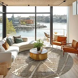 Round rug - Lagos (beige)