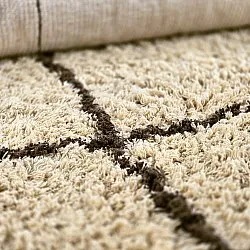 Shaggy rugs - Lana Natural Cotton Shaggy (beige/brown)