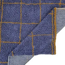Shaggy rugs - Lana Natural Cotton Shaggy (blue/yellow)