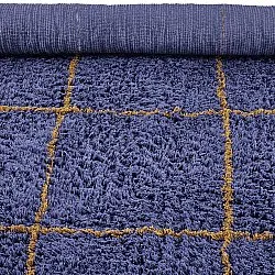 Shaggy rugs - Lana Natural Cotton Shaggy (blue/yellow)