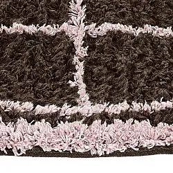 Round rug - Lana Natural Cotton Shaggy (brown)