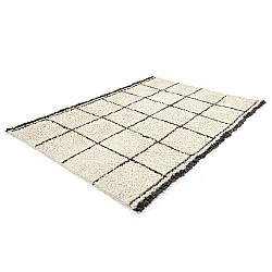 Shaggy rugs - Lana Natural Cotton Shaggy (creme/dark grey)