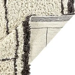Shaggy rugs - Lana Natural Cotton Shaggy (creme/dark grey)