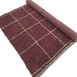 Shaggy rugs - Lana Natural Cotton Shaggy (taupe/red)