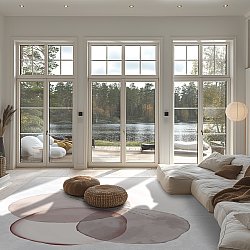 Wilton rug - Layon (grey/pink)