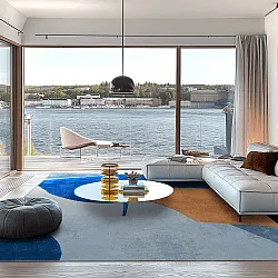 Wilton rug - Lazio (blue)