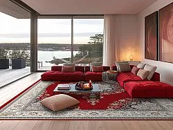 Wilton rug - Lice (red/multi)