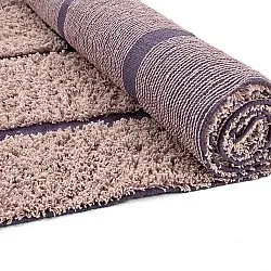 Shaggy rugs - Lindley Natural Cotton Shaggy (pink/purple)