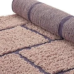 Shaggy rugs - Lindley Natural Cotton Shaggy (pink/purple)