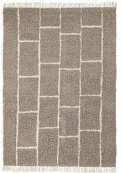 Shaggy rugs - Lindley Natural Cotton Shaggy (taupe/grey)