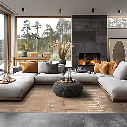 Wilton rug - Lorenzo (brown/gold)