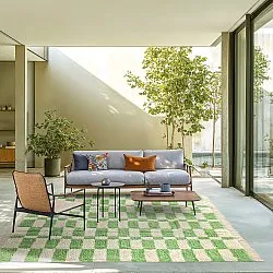 Shaggy rugs - Maranello Natural Cotton Shaggy (green)